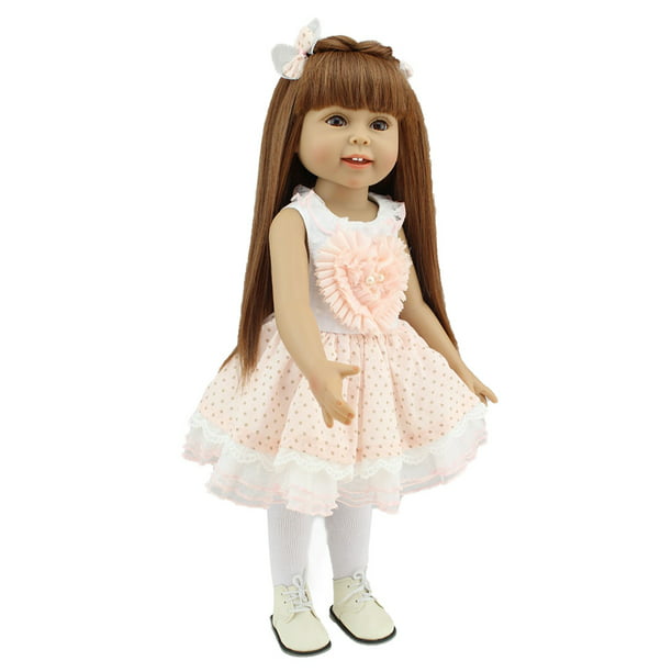 Details about   18-inch Reborn Baby Doll for Girls Organic Silicone Original Birthday Gifts Toys